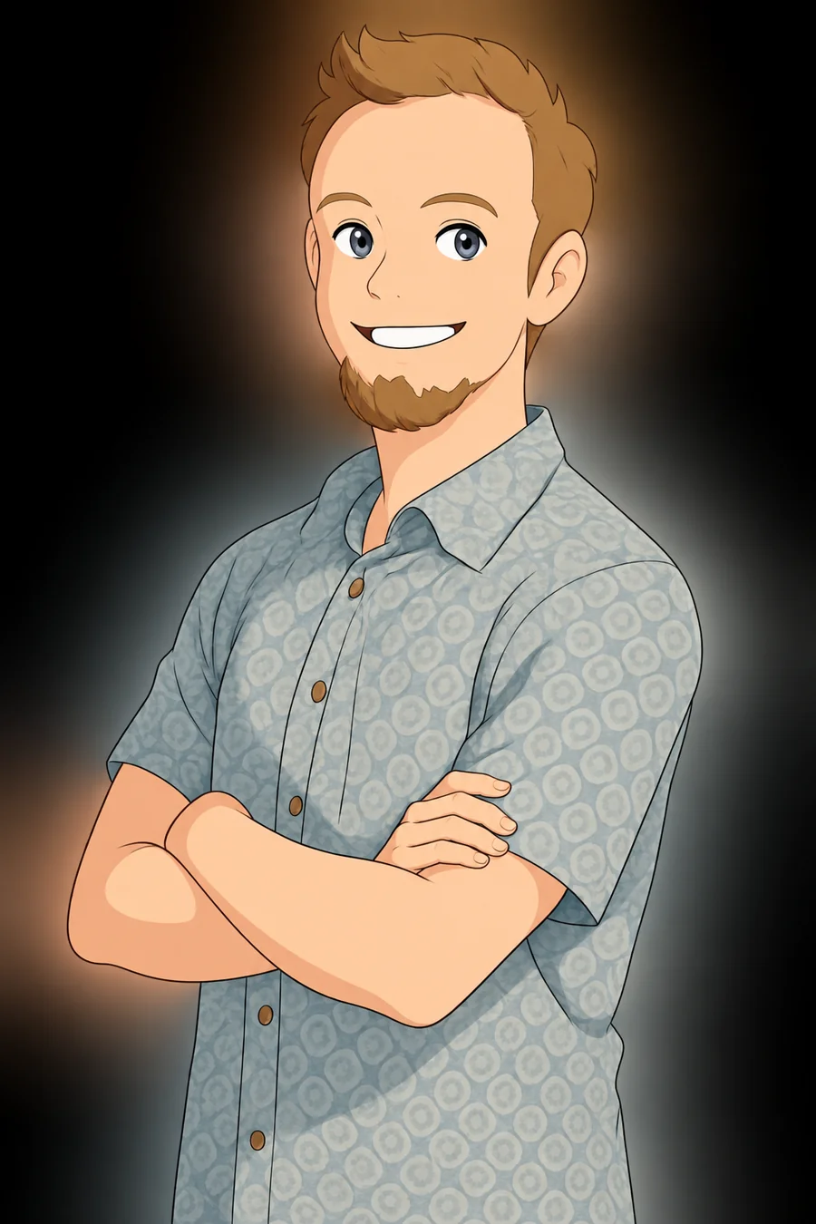 Illustrated portrait of Philip Bein